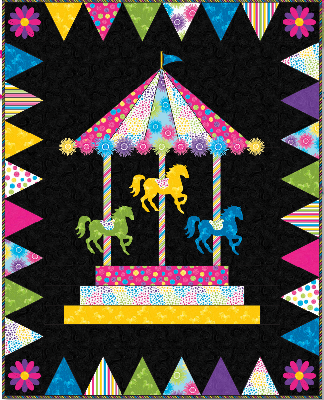 Painted Carousel Baby Quilt Pattern