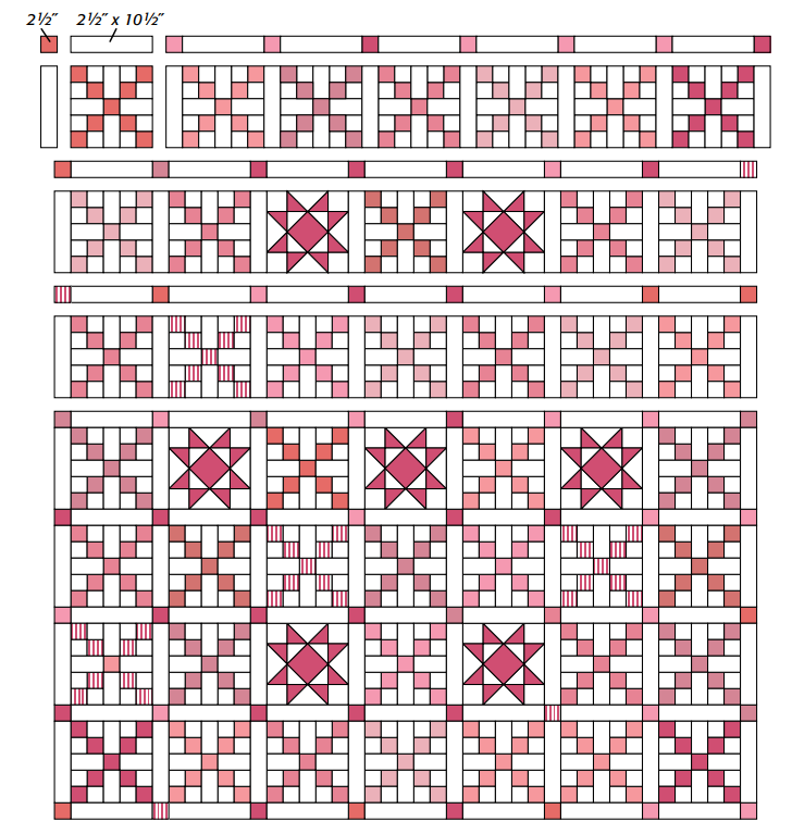 Teaberry Stars Quilt Pattern