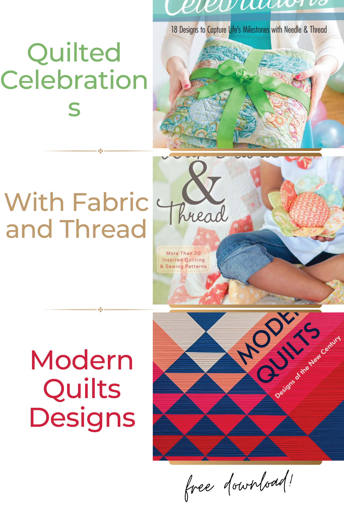 Free Quilting 3 Magazines Download