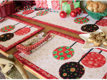 Gather 'Round Christmas Table Quilt Free Pattern