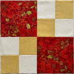 Log Cabin Heart Block Pattern