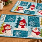 Snowman Table Runner Pattern – Free Christmas PDF